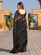 Tikhi Imli Sequinned Satin Saree | Grocsy