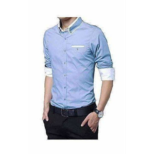Men's Cotton Casual Shirt for Men Full Sleeves | Grocsy