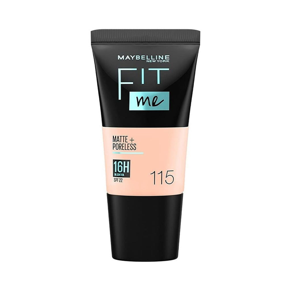 Maybelline New York Fit Me Matte + Poreless Liquid Foundation Tube -115 Ivory (18 Ml) | Grocsy