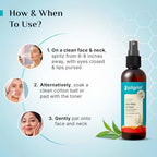 Pilgrim Tea Tree & 2% Niacinamide Face Toner For Oily Skin, Acne & Blemish Prone Skin, Pore Cleansing & Glowing Skin | Grocsy