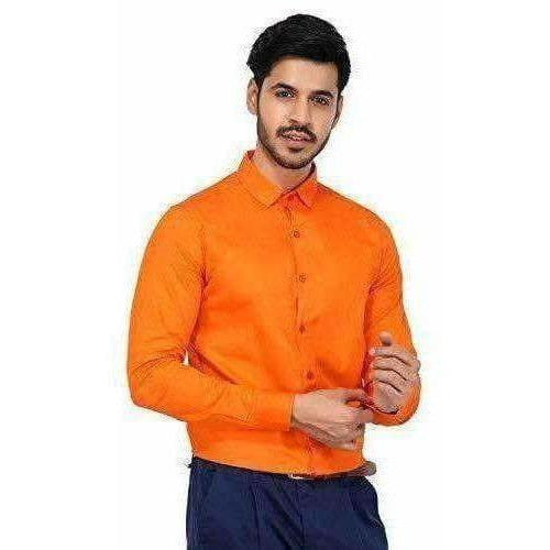 Men's Cotton Solid Full Sleeve Shirts | Grocsy