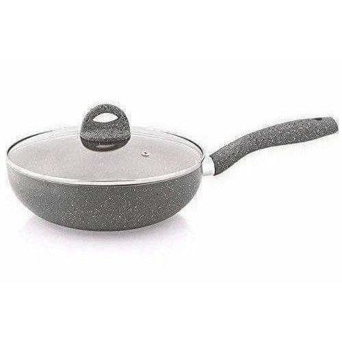 Ceramic Aluminium Kadhai Grey | Grocsy