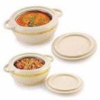 Finish Ivory Gold Casserole- Set of 2 | Grocsy