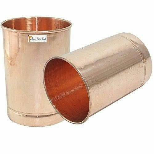 Copper Glass Drinkware -  Set of 6 | Grocsy
