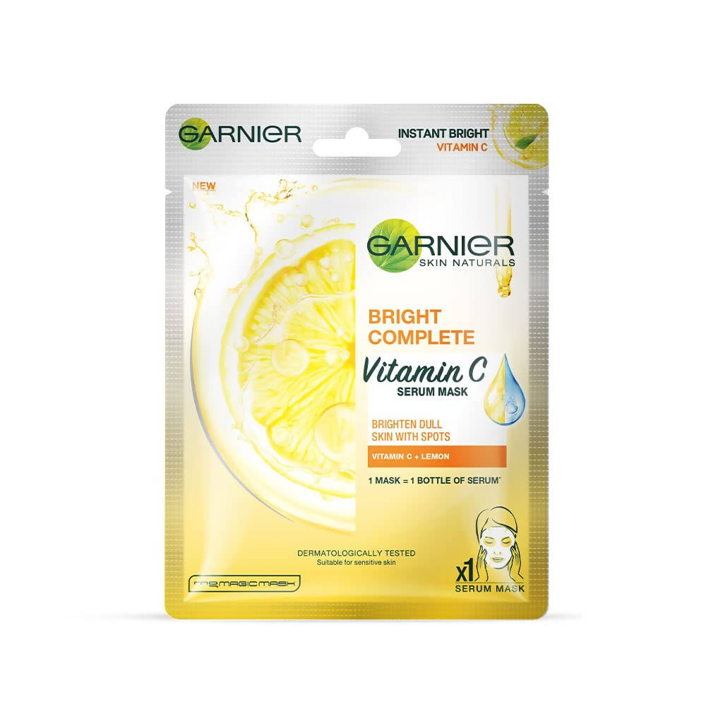Garnier Bright Complete Vitamin C Serum Sheet Mask | Grocsy