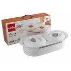 Cello Insulated Wicker Twin Hot Pot | Grocsy