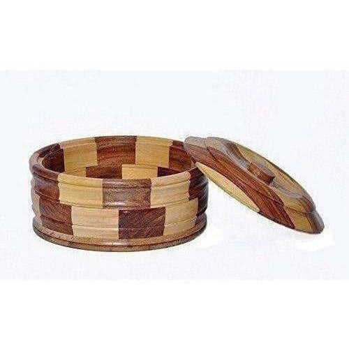 Brown Color - Wooden Casserole | Grocsy