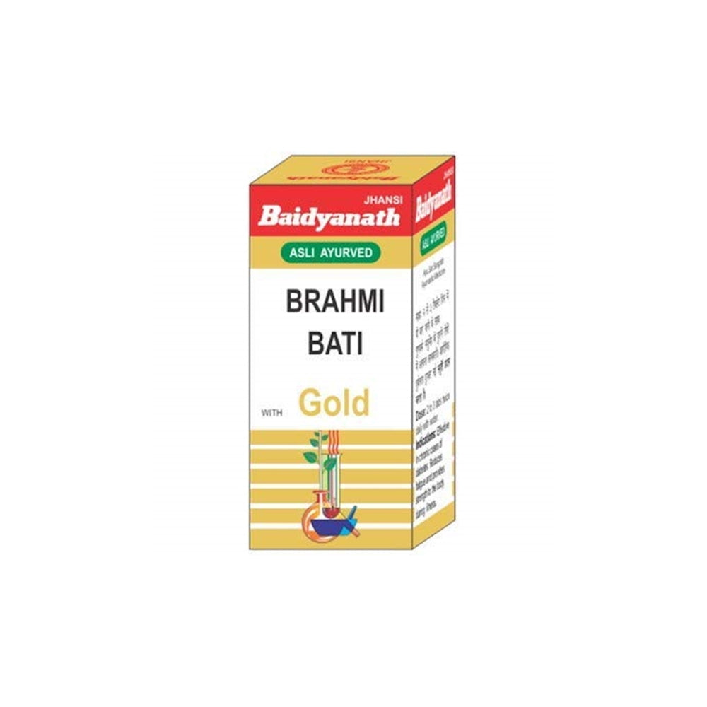 Baidyanath Jhansi Brahmi Bati with Gold | Grocsy