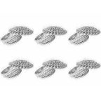 Golden - Decorative Organza Potli Basket (Pack Of 6) | Grocsy