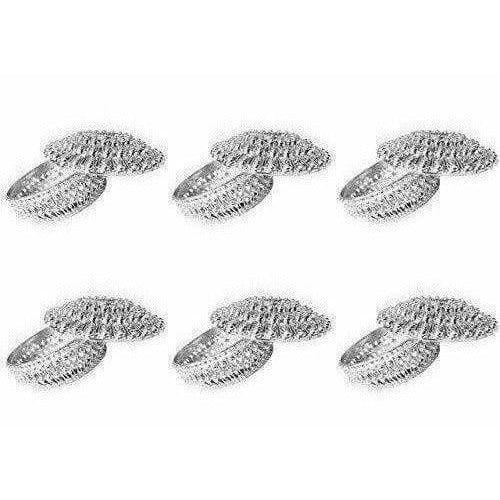 Golden - Decorative Organza Potli Basket (Pack Of 6) | Grocsy