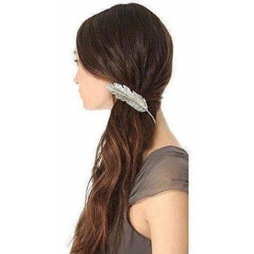 Party Wear & Stylish Metallic Leafy Hair Clip | Grocsy