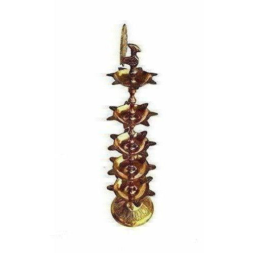Pure Brass Diya (Puja Lamp) Hindu Pooja Article | Grocsy