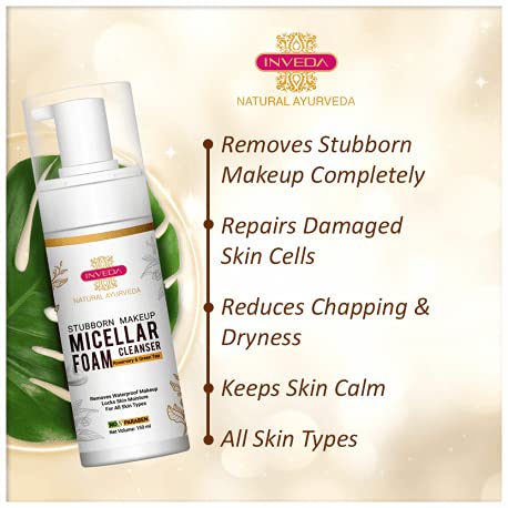 Inveda Stubborn Makeup Micellar Foam Cleanser | Grocsy