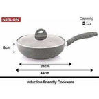 Ceramic Aluminium Kadhai Grey | Grocsy