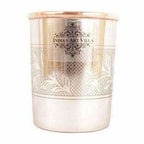 Embossed Design Steel Copper Glass Tumbler (250ml) - Set of 2 | Grocsy