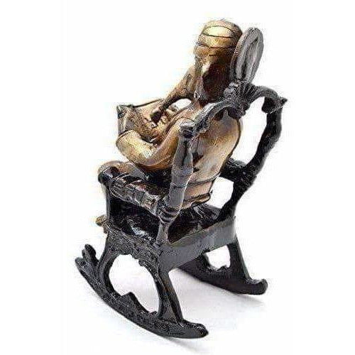 Brass - Ganesha on Rocking Chair | Grocsy