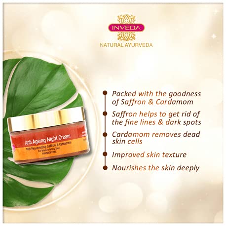 Inveda Anti Ageing Night Cream | Grocsy