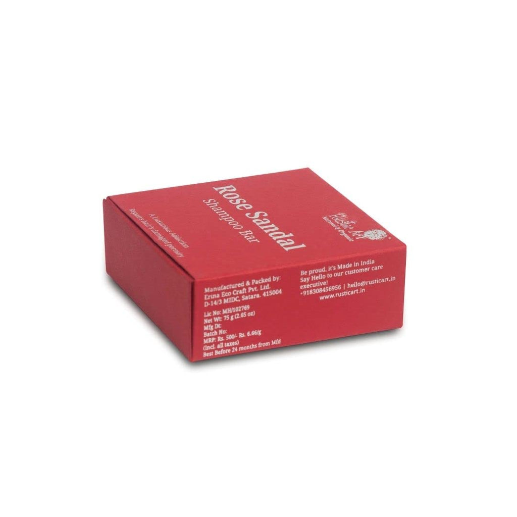 Rustic Art Rose Sandal Hair Cleansing Bar | Grocsy