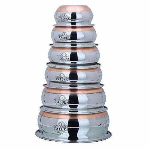 Stainless Steel Copper Bottom Handi Pot 6 Piece Set | Grocsy