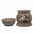 Handcrafted Soapstone Aroma Burner, Oil Diffuses | Grocsy