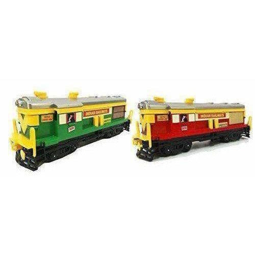 Train Engine (Set Of 2 Piece) (Green And Red) | Grocsy