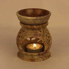 Handcrafted Soapstone Aroma Burner, Oil Diffuses | Grocsy