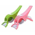 Plastic Vegetable Cutter with Peeler, Set of 2, Multicolour | Grocsy