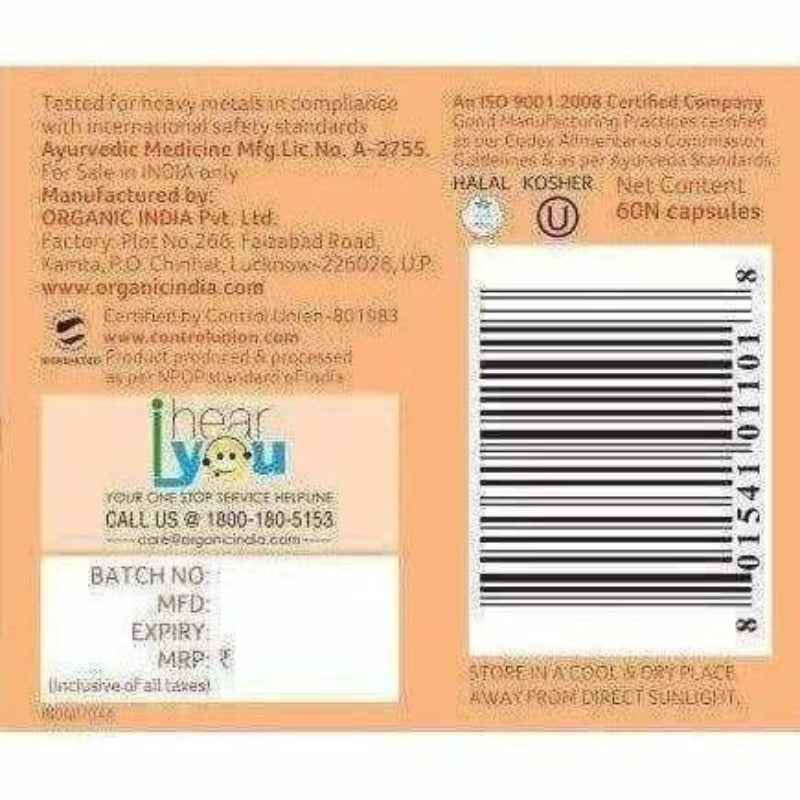 Organic India Immunity Capsules | Grocsy