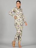 Juniper Women Green Rayon Printed Clothing Set | Grocsy