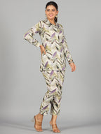 Juniper Women Green Rayon Printed Clothing Set | Grocsy