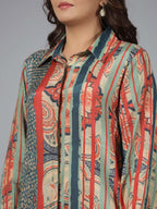 Juniper Women Multi Muslin Printed Clothing Set | Grocsy