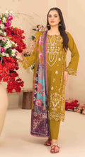 Anaita Yellow Cambric Cotton Suit With Embroidered & Khatli Work | Grocsy