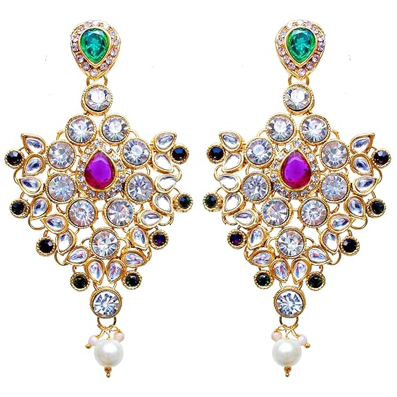 Tehzeeb Creations Semi Bridal Dulhan Dulhan Wedding & Engagement Necklace Set with Mang Tikka for Girls & Women | Grocsy
