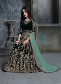 Monjolika Fashion Stunning Wine Color Velvet Embroidery Patiala Suit | Grocsy