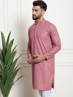 Sojanya Geometric Embroidered Thread Work Pure Cotton Straight Kurta | Grocsy