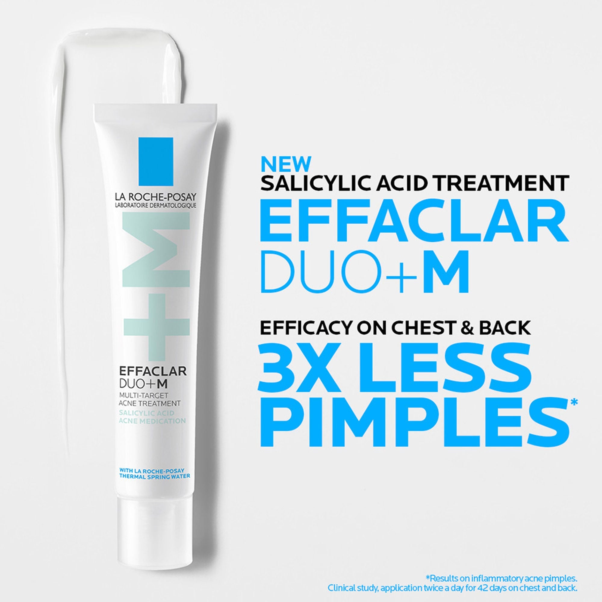 La Roche-Posay Effaclar Duo+M Gel with Salicylic acid, Anti-Acne Moisturiser for Acne-Prone Skin | Grocsy