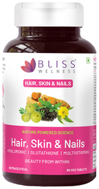 Bliss Welness Hair Skin & Nails Veg Tablet | Grocsy