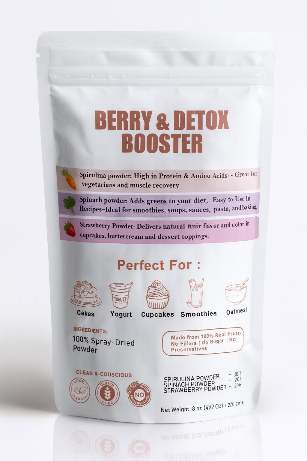 Confect Berry Detox Booster | Fruit Powder Combo | Grocsy