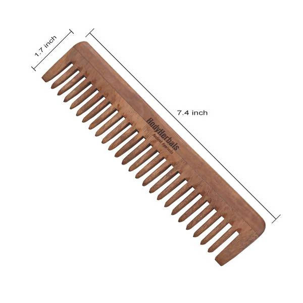Bodyherbals Neem Wood Wide Tooth Dressing Comb | Grocsy