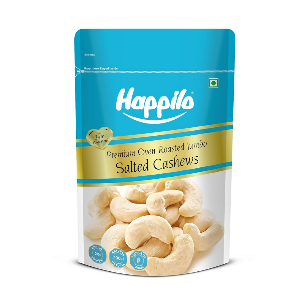 Happilo Premium Roasted and Salted Cashews/Kaju | Grocsy