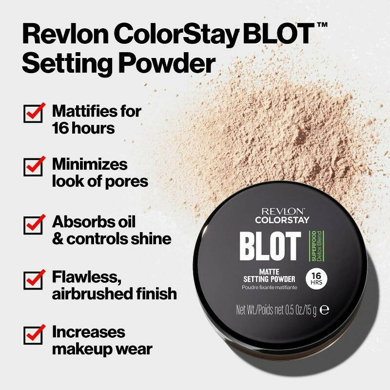 Revlon Colorstay Blot Matte Setting Powder | Grocsy