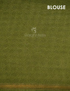 Combo of White and Green Patan Patola Semi Chanderi Saree By Gayathri Reddy Designer Studio | Grocsy