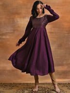 Aks Ethnic Motifs Printed Anarkali Kurta | Grocsy