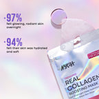 Nykaa Skin Real Collagen Mask – Hydrates, Brightens And Gives Dewy Skin Overnight - Formulated In Korea | Grocsy