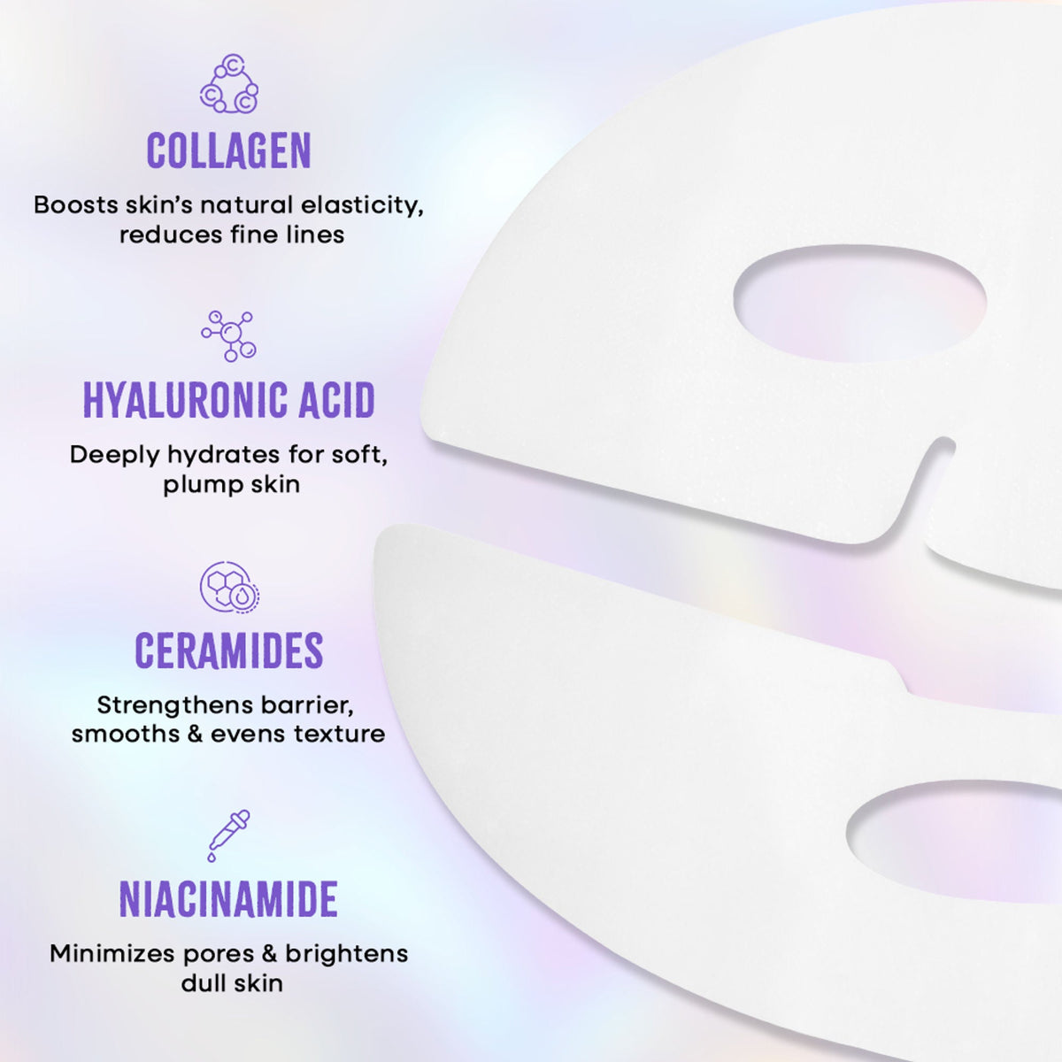 Nykaa Skin Real Collagen Mask – Hydrates, Brightens And Gives Dewy Skin Overnight - Formulated In Korea | Grocsy