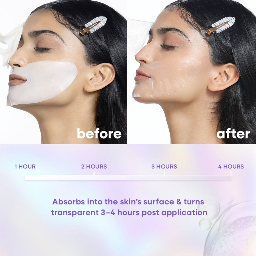 Nykaa Skin Real Collagen Mask – Hydrates, Brightens And Gives Dewy Skin Overnight - Formulated In Korea | Grocsy