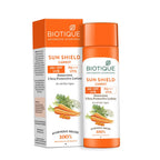Biotique Advanced Ayurveda Bio Carrot 40+ SPF UVA/UVB Sunscreen Ultra Soothing Face Lotion | Grocsy