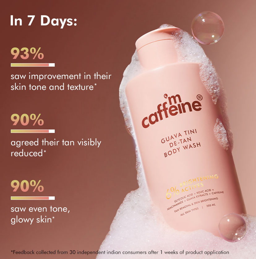 mCaffeine Guava Tini De-Tan Body Wash | Grocsy