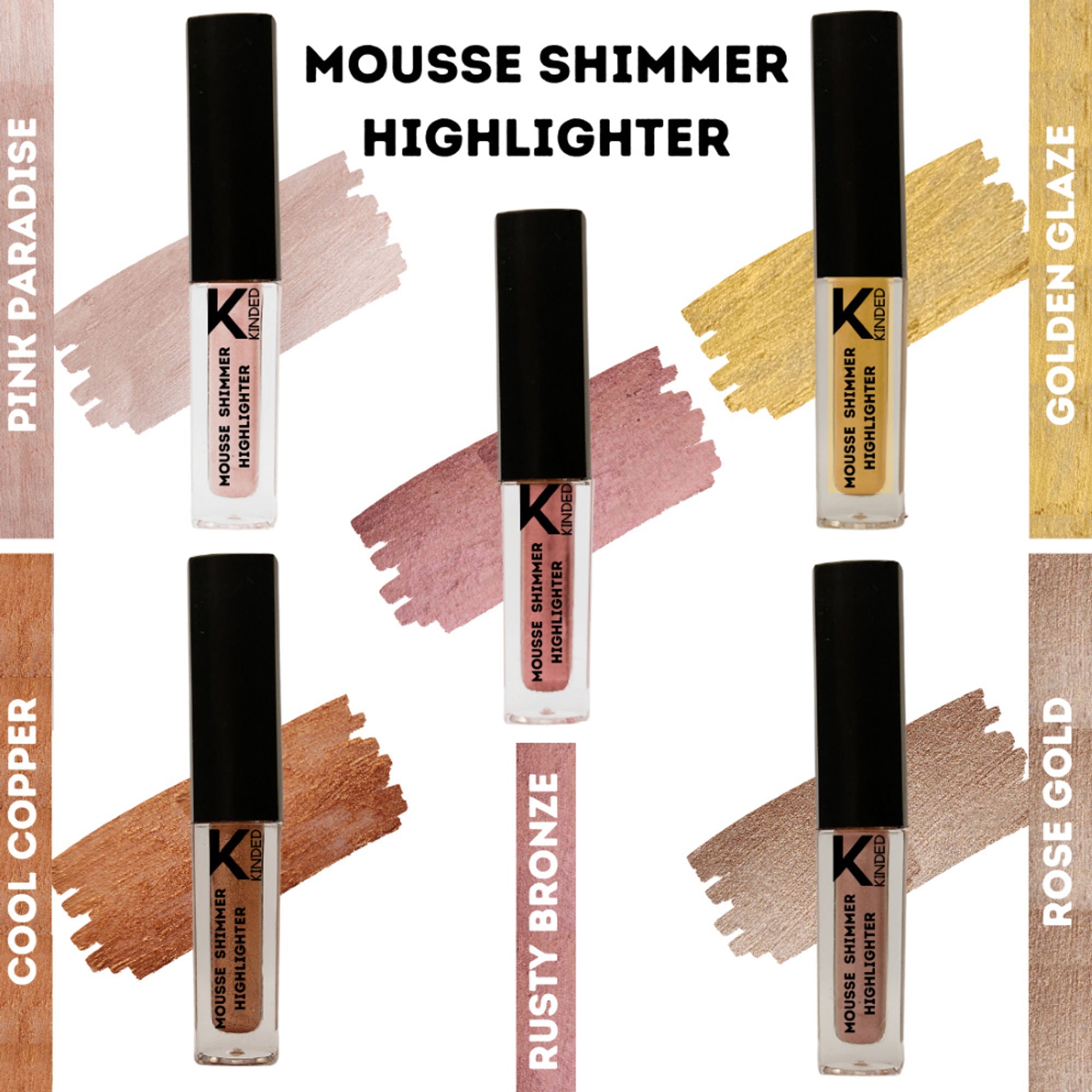 KINDED Mousse Shimmer Highlighter Combo | Grocsy