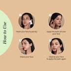 Carmesi Facial Shaving Balm for Women - 2-in-1 (Pre + Post-Shave) - Aloe Vera, Cucumber, Neem | Grocsy
